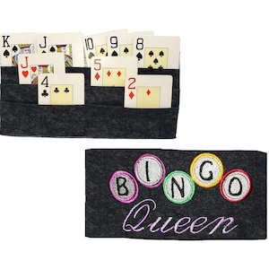 Porta cartas de juego con manos libres para todos los juegos, además de bingo, con capacidad para 16 fichas