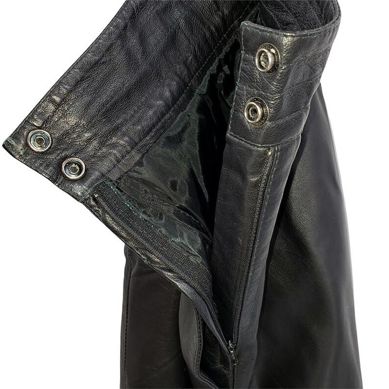 Vintage 80s BT's Women's Black Leather Tapered Leg High Waist Pants image 4