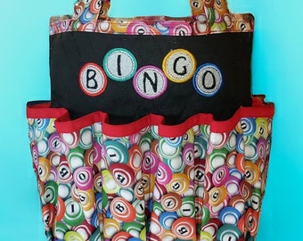 Hand crafted by ME Bingo/Makeup Bag.
