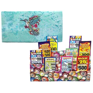 Portacartas manos libres Bingo Queen con pestaña para tirar del bingo