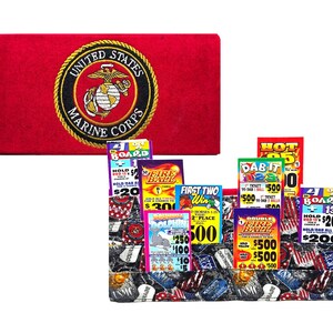 Porta tarjetas de bingo con manos libres, con capacidad para 16 naipes, hecho por mí, Marines.