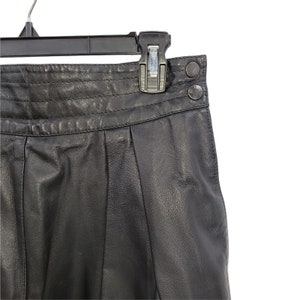 Vintage 80s BT's Women's Black Leather Tapered Leg High Waist Pants image 6