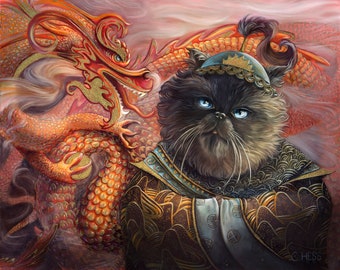 Kitten Khan Print