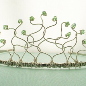 Small Tiara with Crystals - Custom Swarovski Crystal Colors, Custom Wire Color, Adult or Child Crown, Free Shipping