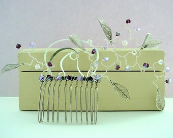 Labyrinth Comb - All Crystals, Your Choice of Colors