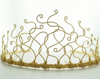 Gold Organic Tiara