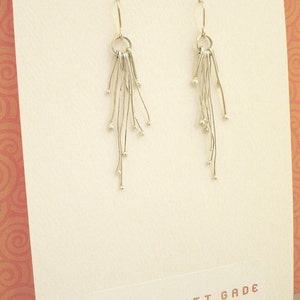 Sterling Silver Organic Earrings image 4