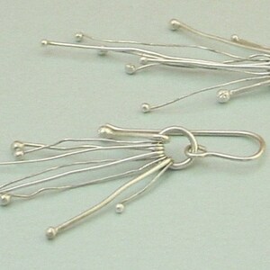 Sterling Silver Organic Earrings image 3