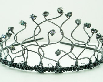 Small Black Swan Tiara, Free Shipping