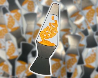 Lava Lamp Sticker, Retro Groovy Sticker, Holographic Lava Lamp Sticker, 70s Sticker, Psychedelic Sticker, Hippie Sticker, Good Vibes Sticker