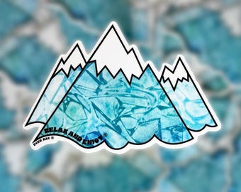 Mountains Sticker, Hiking Life Sticker, Colorado Sticker, Rocky Mountain Sticker, Rock Climbing Sticker, Relax And Enjoy Sticker