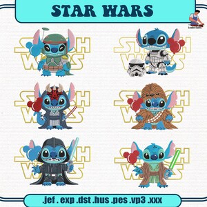 Star Movie Embroidery Bundle, Monster Movie Cartoon Embroidery Design, Retro Movie Cartoon Embroidery Design, Instant Download