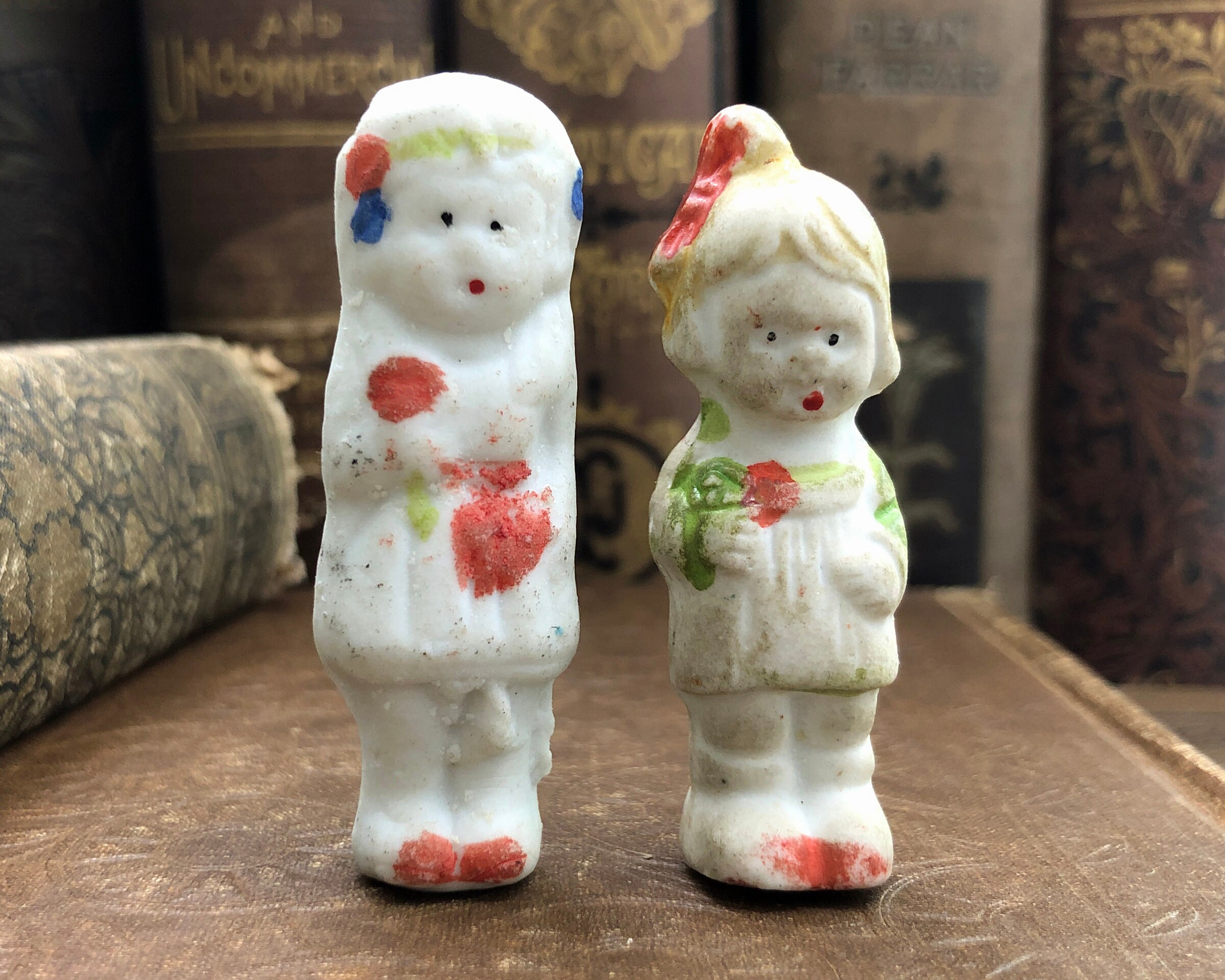 Doll Antique Tiny Bisque Girl Porcelain Bisque Figurine