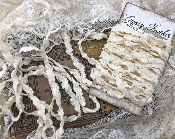 Vintage Twisted Rick Rack Crochet Lace Trim ... 1 1/3 Yards - Etsy