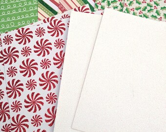 christmas cardstock etsy christmas card stock