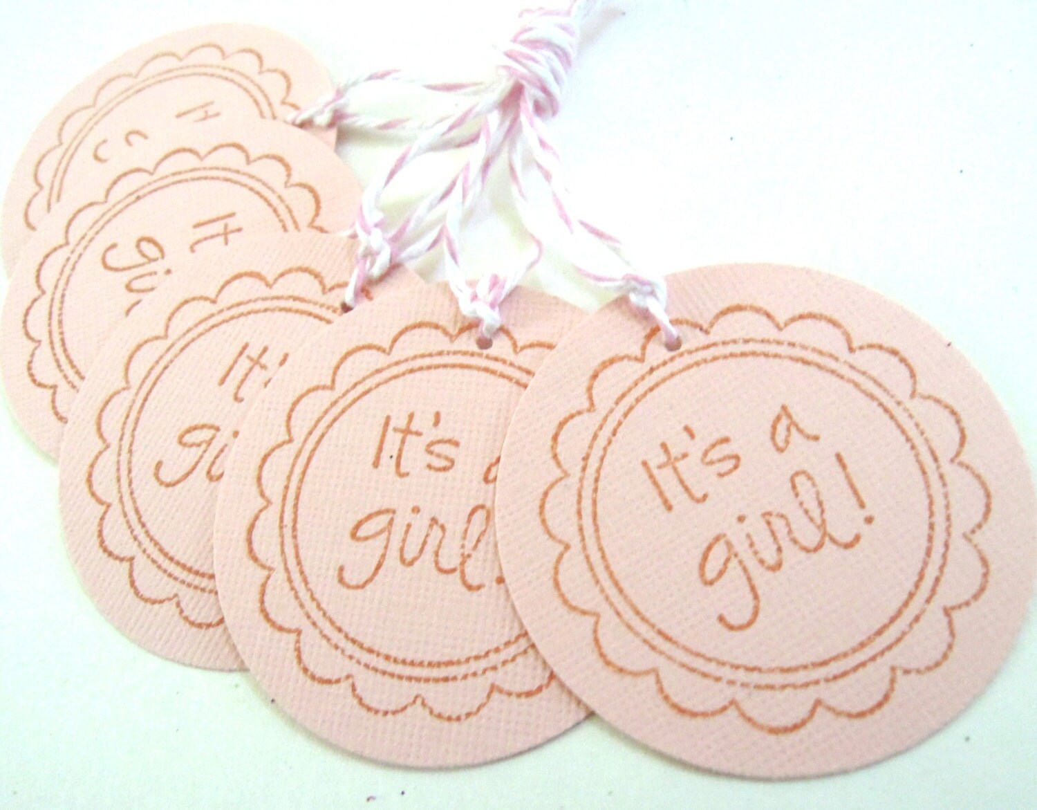 It's A Girl Gift Tags Set of 5 | Etsy
