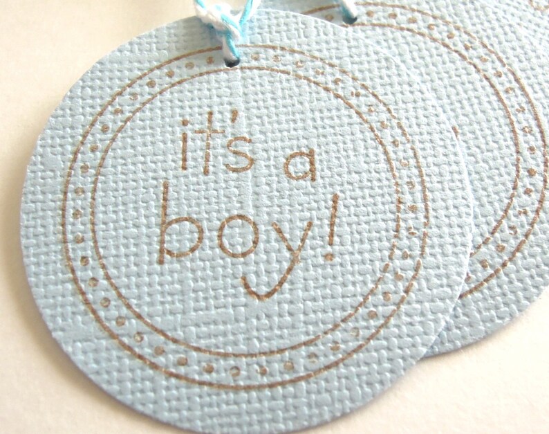 It's A Boy Gift Tags Set of 5 Tags | Etsy