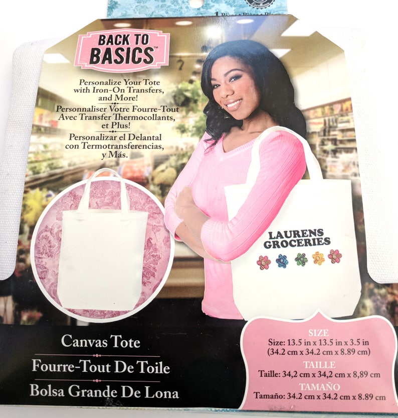 BRAND NEW Canvas Tote Bag One Piece