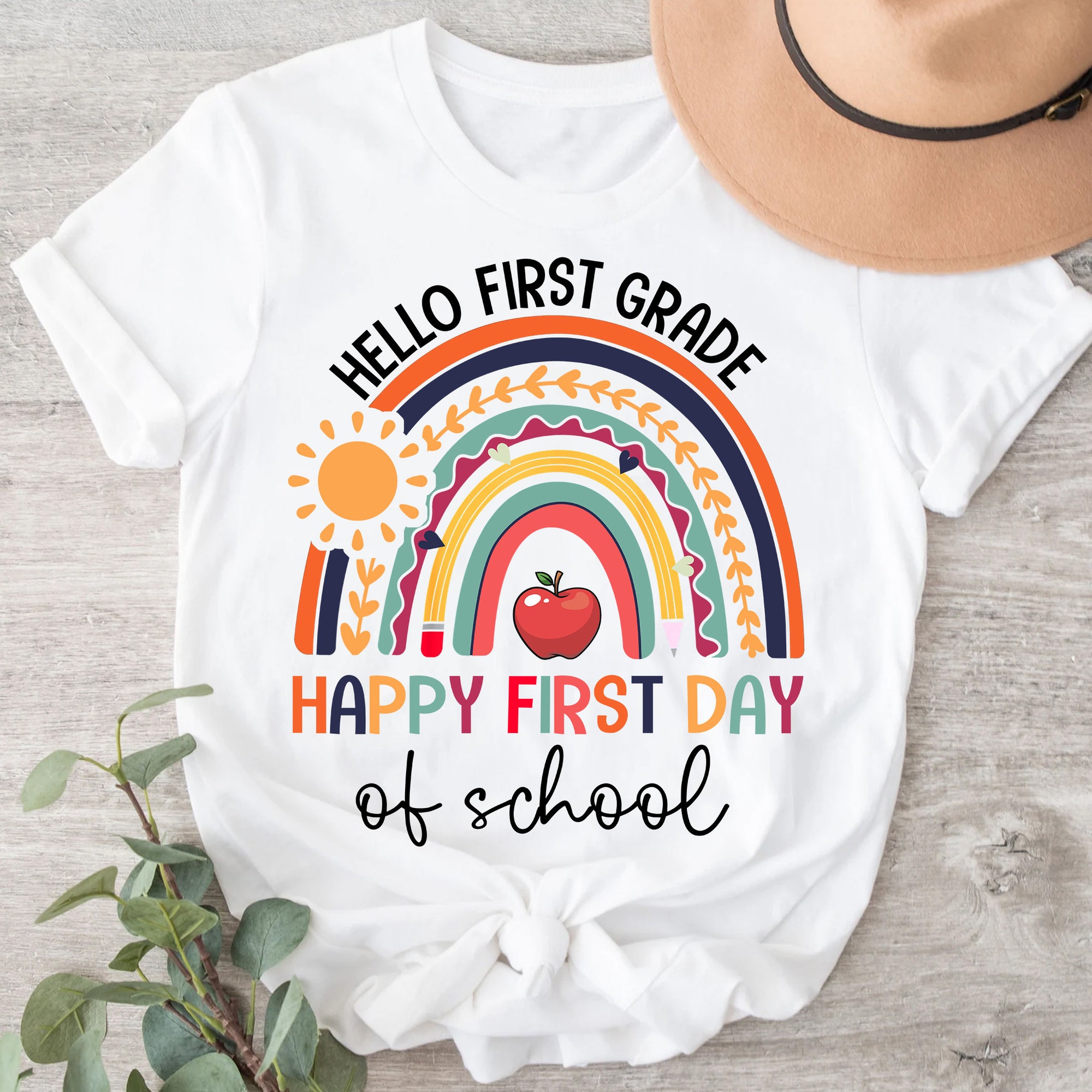 Discover Hello First Grade Shirt,Happy First Day Of School Shirt,Teacher Shirt