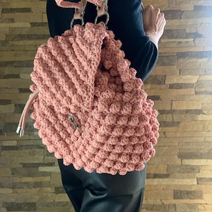 Bubble Backback Bag/ Gehäkelte Tasche/ Elegante Handtasche/ Luxustasche/ Frauentasche/ Rucksack/ Geschenk für Sie