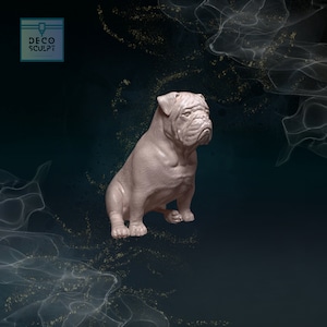 Handgefertigte Bulldogge Figur - Perfektes Geschenk für Hundeliebhaber