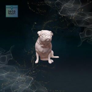 パグ、犬ぶら下げ彫像、限定版ArtDog - Etsy 日本