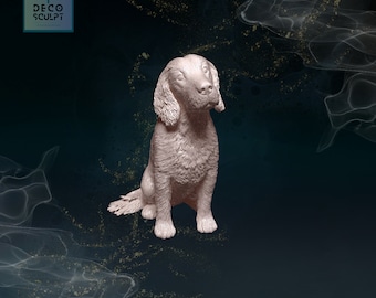 Stunning 3D Cocker Spaniel Art - Realistic Cocker Spaniel Sculpture - Unique Pet Lover Gift