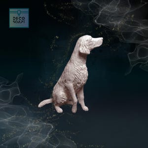 Charming 3D Irish Red Setter Art - Perfect Handmade Dog Lover Gift - Realistic Irish Red Setter Sculpture!