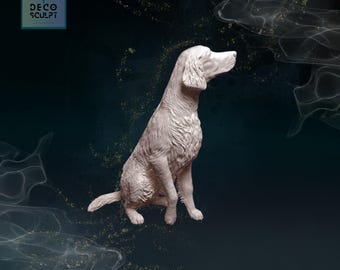 3D Irish Red Setter Sculpture: Handmade Dog Lover Gift
