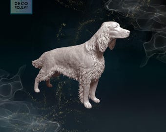 3D Irish Setter Sculpture: Modern Dog Art, Pet Memorial