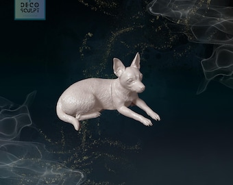 3D Printed Chihuahua Sculpture: Unique Pet Memorial Figurine
