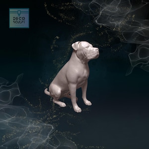 Fesselnde 3D Bulldogge Kunst - Perfektes Geschenk für Hundeliebhaber - Realistische Bulldogge Skulptur