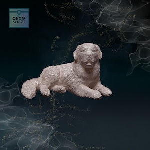 Captivating 3D Newfoundland Sculpture -  Ideal Pet Memorial Gift - Perfect Gift for Dog Lovers!