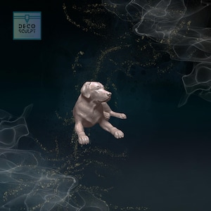 Realistic 3D Labrador Model - Ideal Pet Memorial Gift - Unique 3D Labrador Figurine