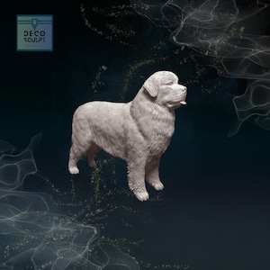 Realistic 3D Newfoundland Model -  Ideal Pet Memorial Gift - Unique 3D Newfoundland Figurine!