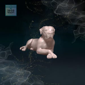 Charmantes 3D-Kunststück der amerikanischen Bulldogge - Perfekt für Tierliebhaber - Realistische amerikanische Bulldogge-Handwerk