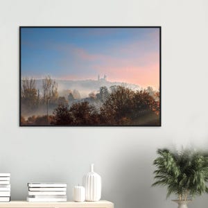 Misty Morning Camaldolese Monastery Poster - Exquisite Wood Framed Print - Original Photography Decor