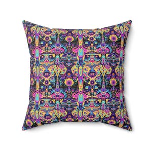 Psychedelische Traumlandschaft Kissen