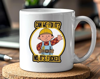 Taza divertida de constructor: taza de café sarcástica para comerciantes