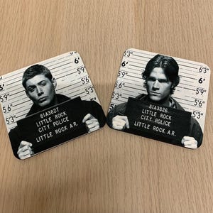 Supernatural Coaster Dean Winchester Sam Winchester Winchester Brother Coasters