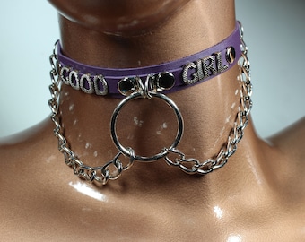 Discreet Men's Name Collar Necklace, Custom Engraved Choker, Subtle Everyday Jewelry for Him