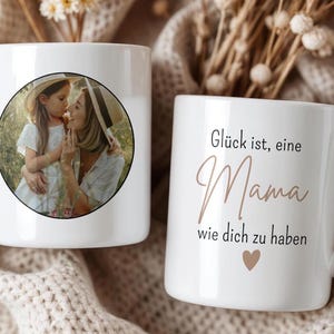 Personalized mom mug with photo of mother and happiness is to have a mom like you gift for Mother&#39;s Day, birthday wedding
