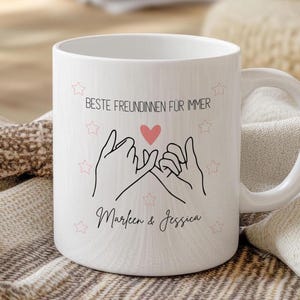 Best Friend Personalizable Ceramic Mug &quot;Best Friends Forever&quot; – Gift for the best friend