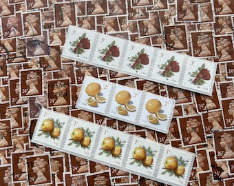 Ruby Red Strawberries Vintage Unused Postage// 2017 // 3 cent Strawberrries // #5201