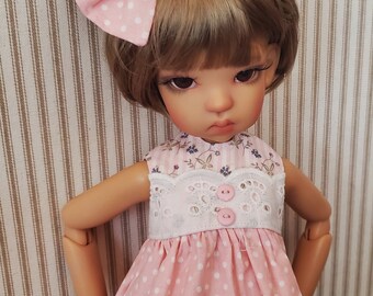 Pretty in pink dress set fits Kaye Wiggs Shorter MSD body by DCH