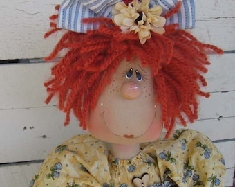 E pattern...Country Primitive doll