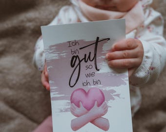 Affirmationskarten, Mutmacherkarten für Kinder | Geschenk für Mamas, Papas und Kinder | Geburtstagsgeschenk für Kinder