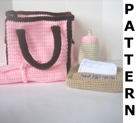 crochet diaper bag