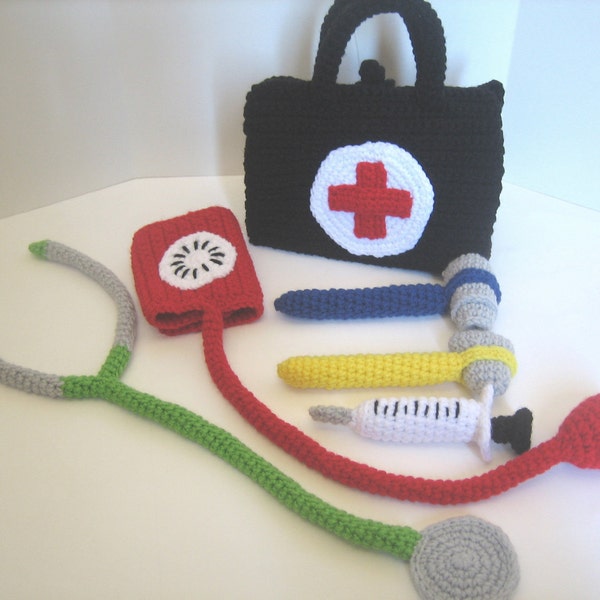 Crocheted Doctor Kit