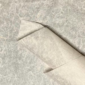Natürliches dünnes Maulbeerpapier, Unryu Washi Sheets für Kunsthandwerk, ideal für Bastelprojekte | Volle und halbe Blätter | 64 x 94 cm 25g/qm